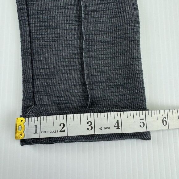 MPG Grey Activewear Legging Pants Pull On Black Size Medium Rolled Cuff Capri - Picture 7 of 9